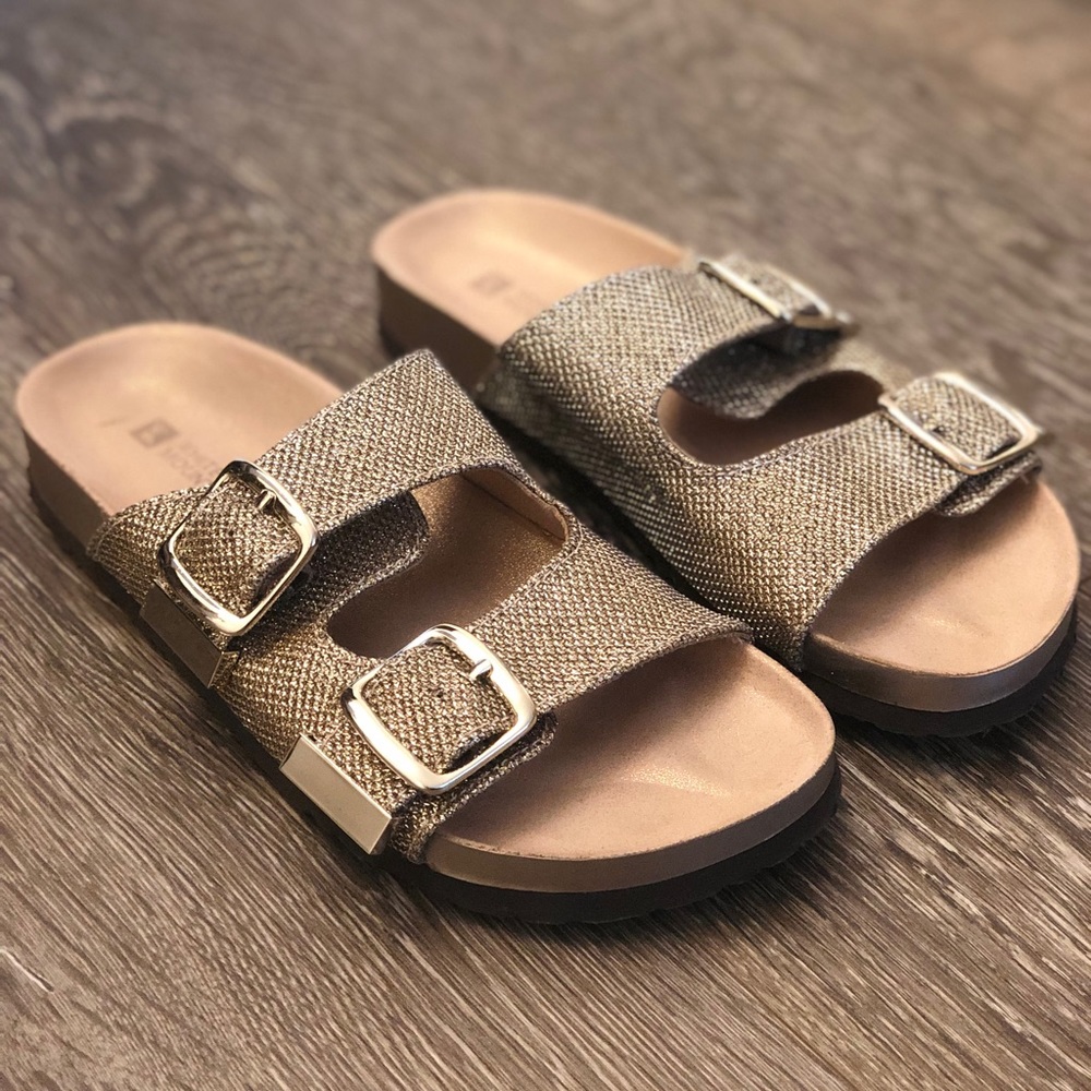 Gold sandals